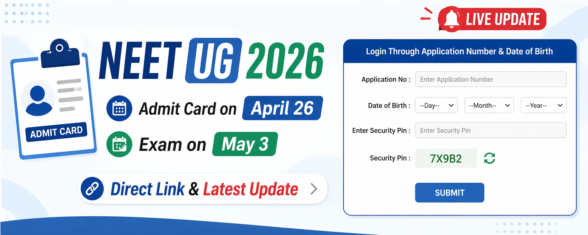 NEET UG 2026 Admit Card