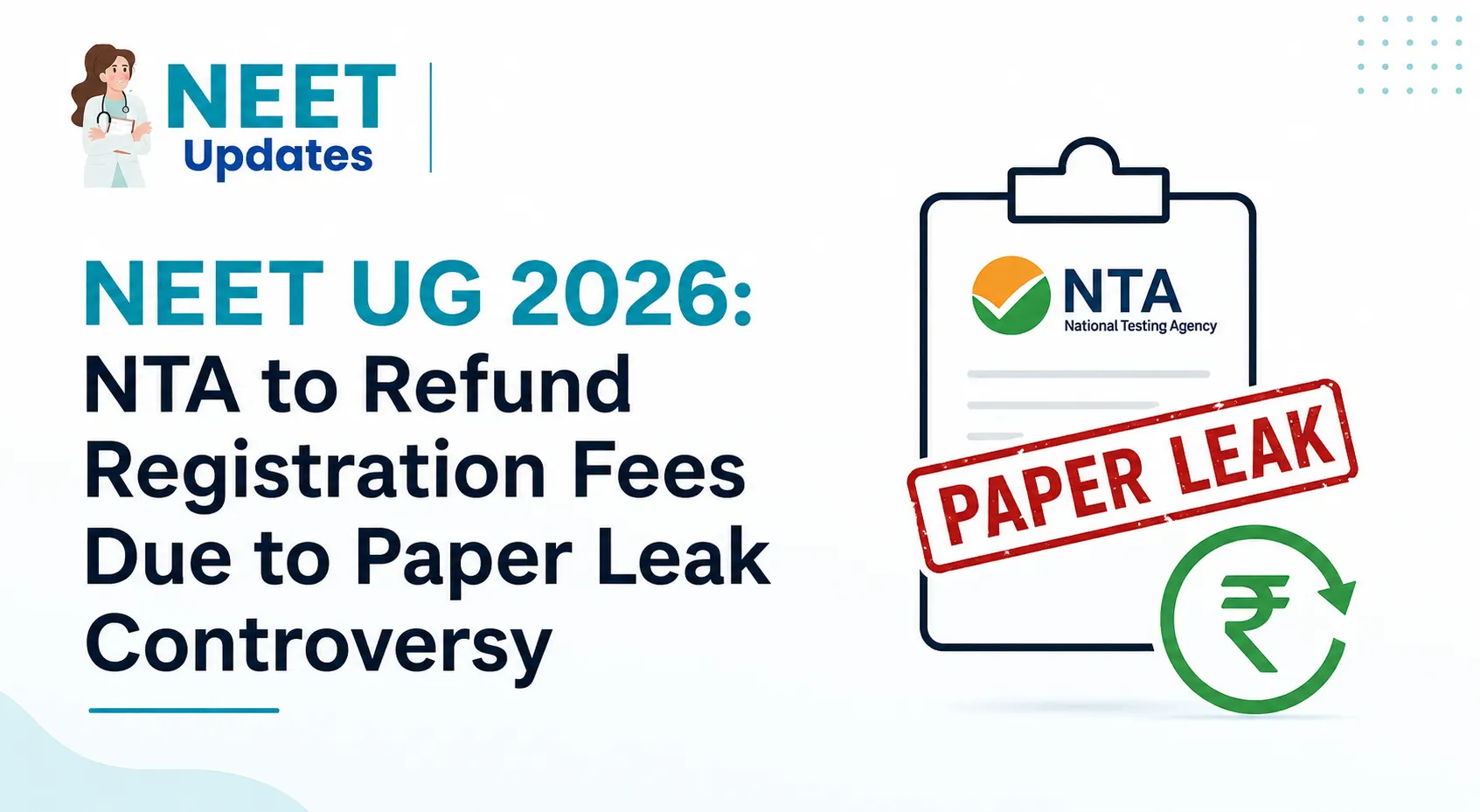 NEET UG 2026 Registration Fee Refund