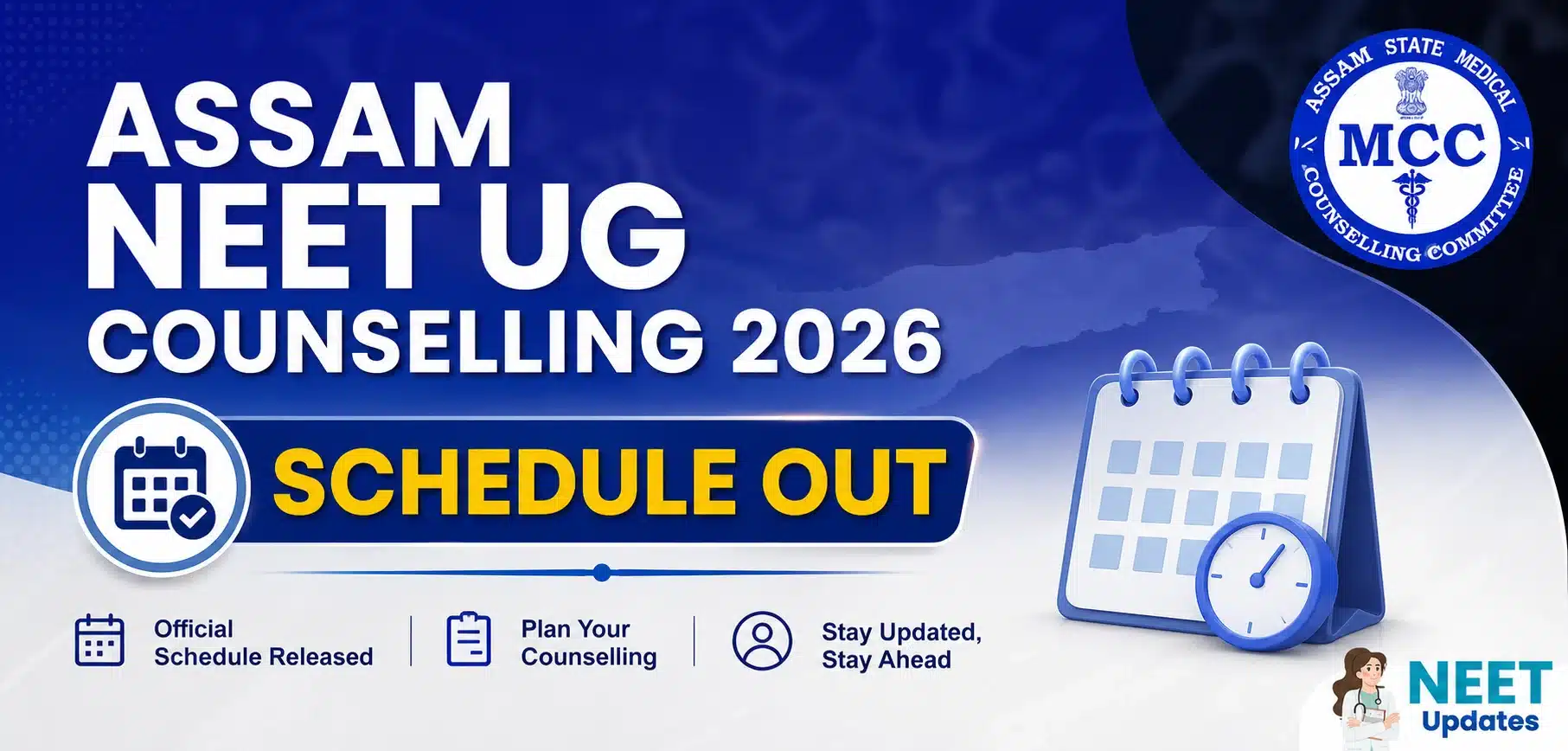 Assam NEET UG Counselling 2026 Schedule