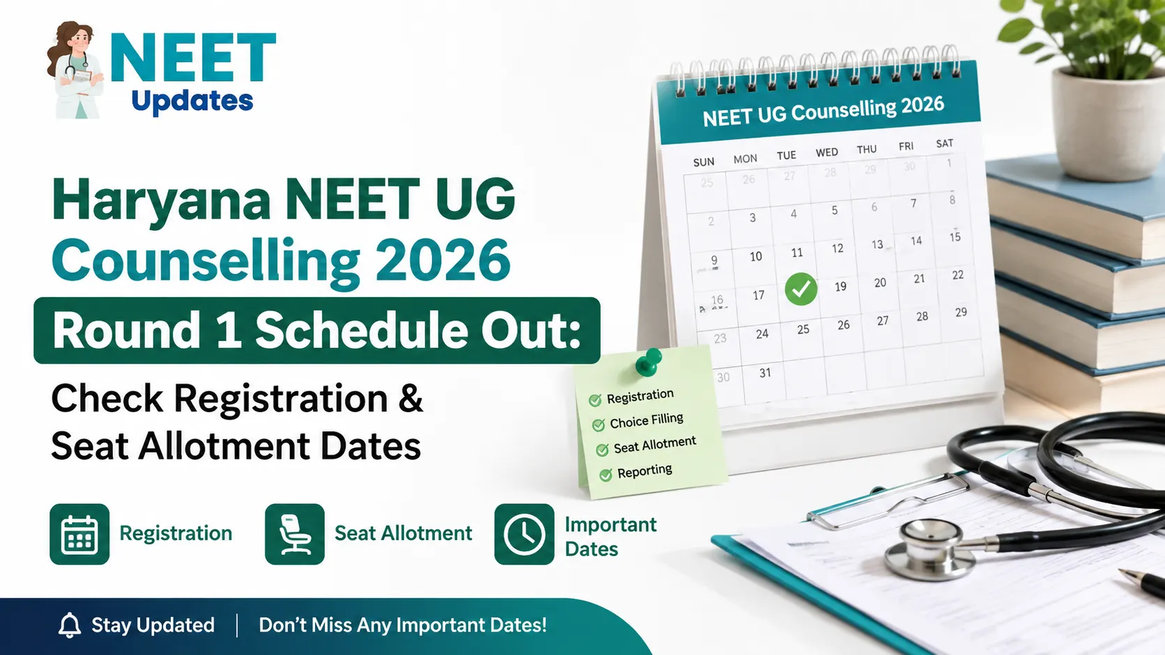 Haryana NEET Counselling 2026 Schedule