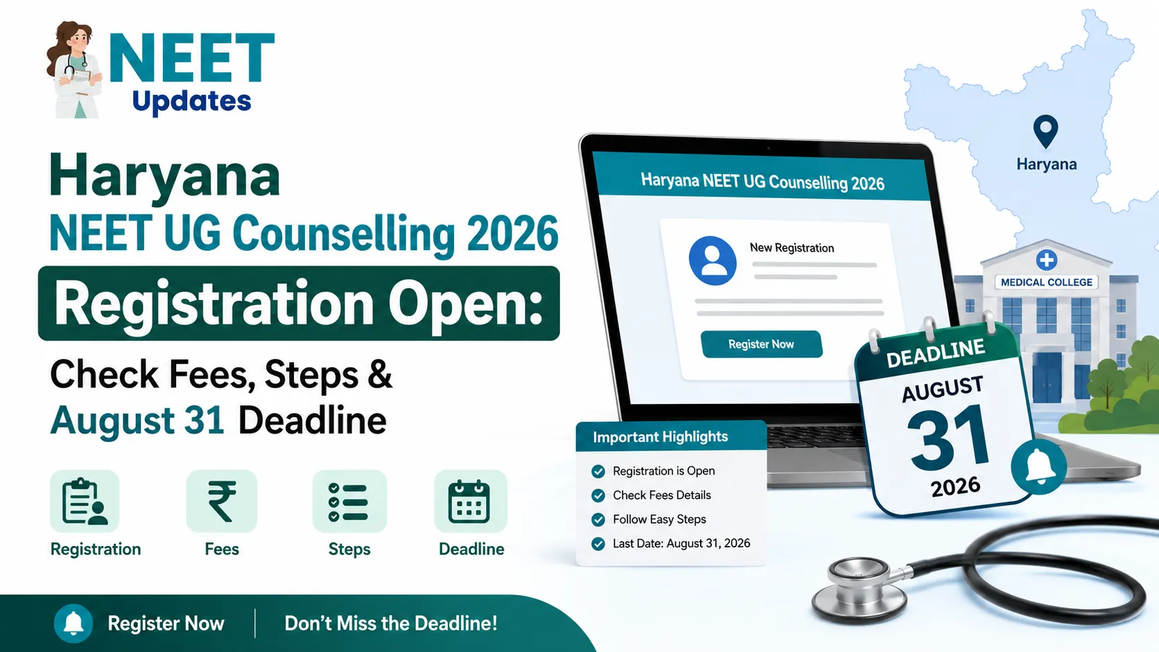 Haryana NEET UG Counselling Registration 2026