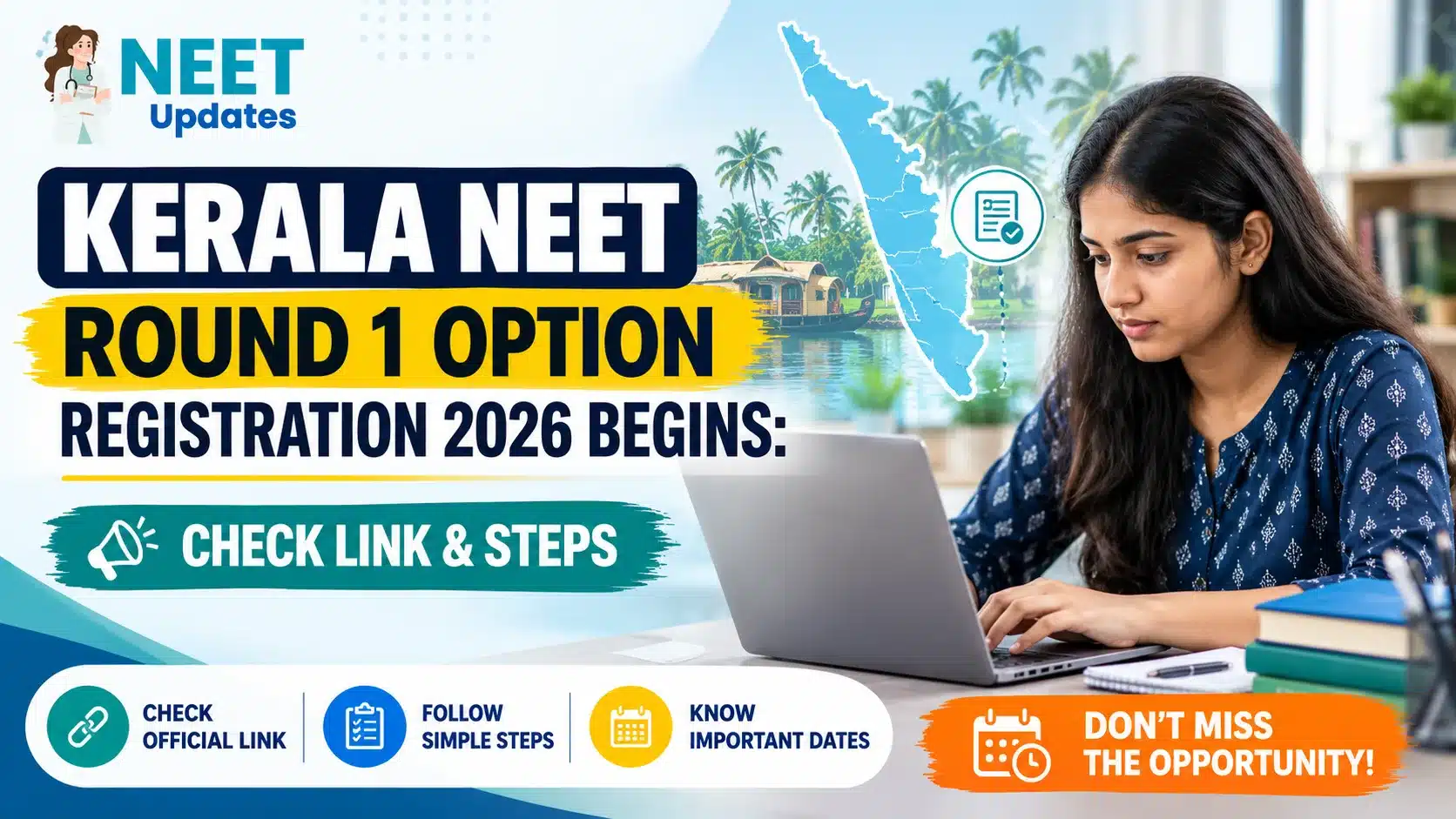 Kerala NEET Round 1 Option Registration 2026