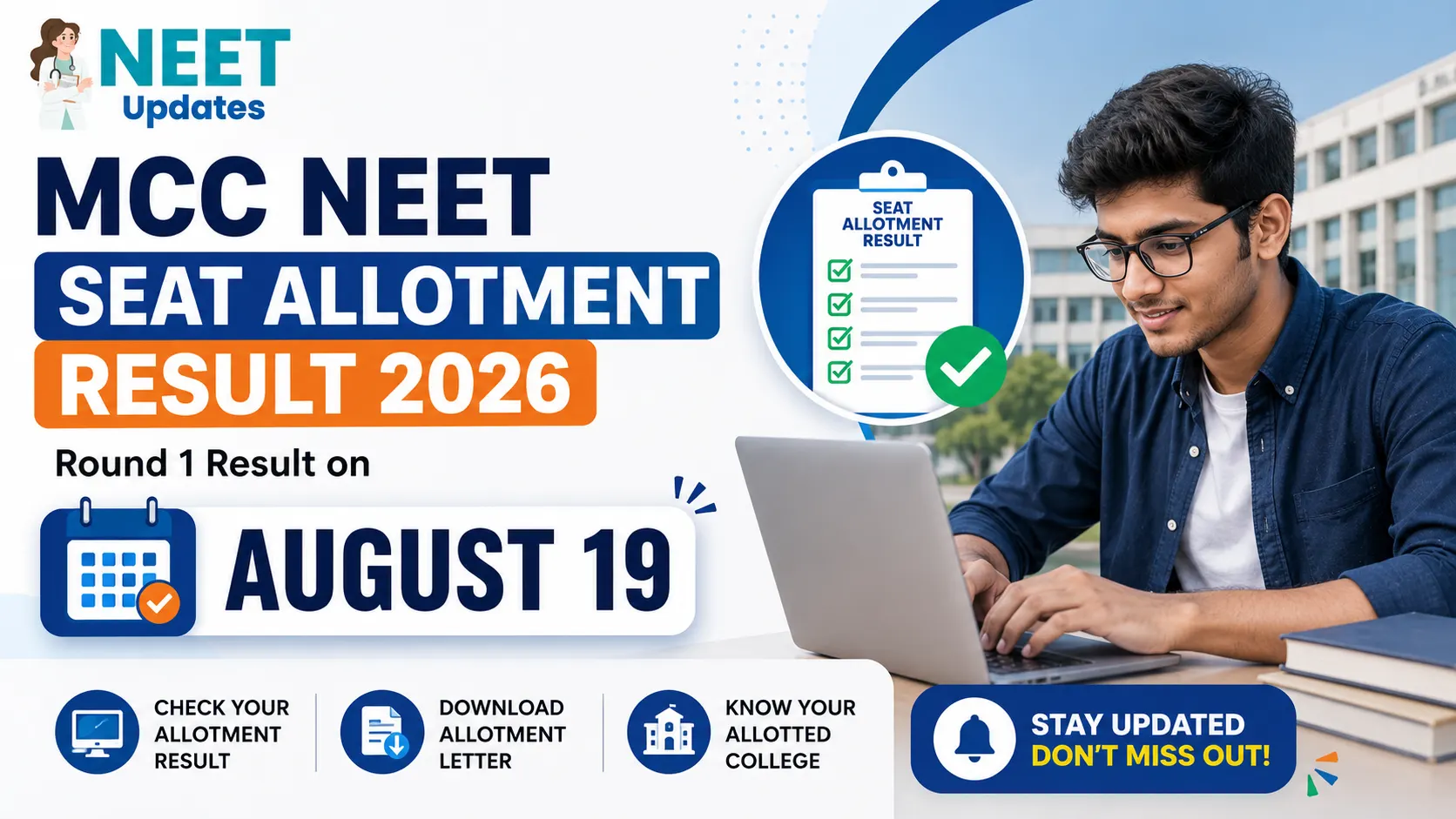MCC NEET Counselling Seat Allotment Result