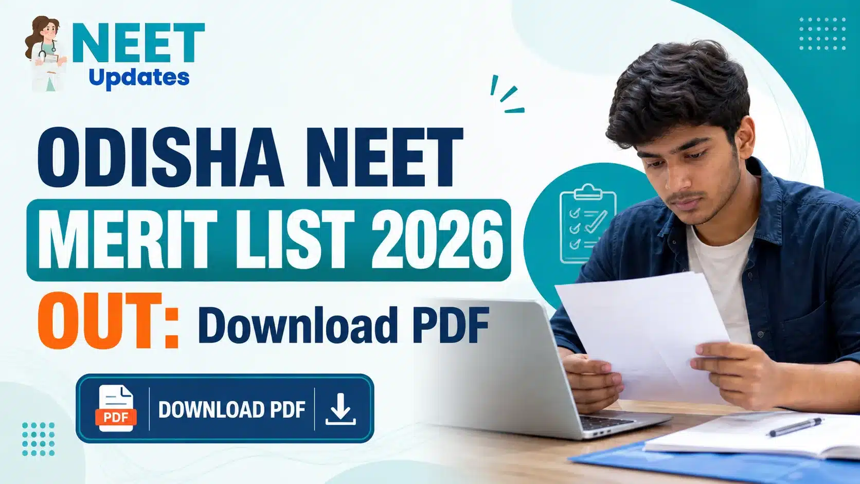 Odisha NEET Merit List 2026