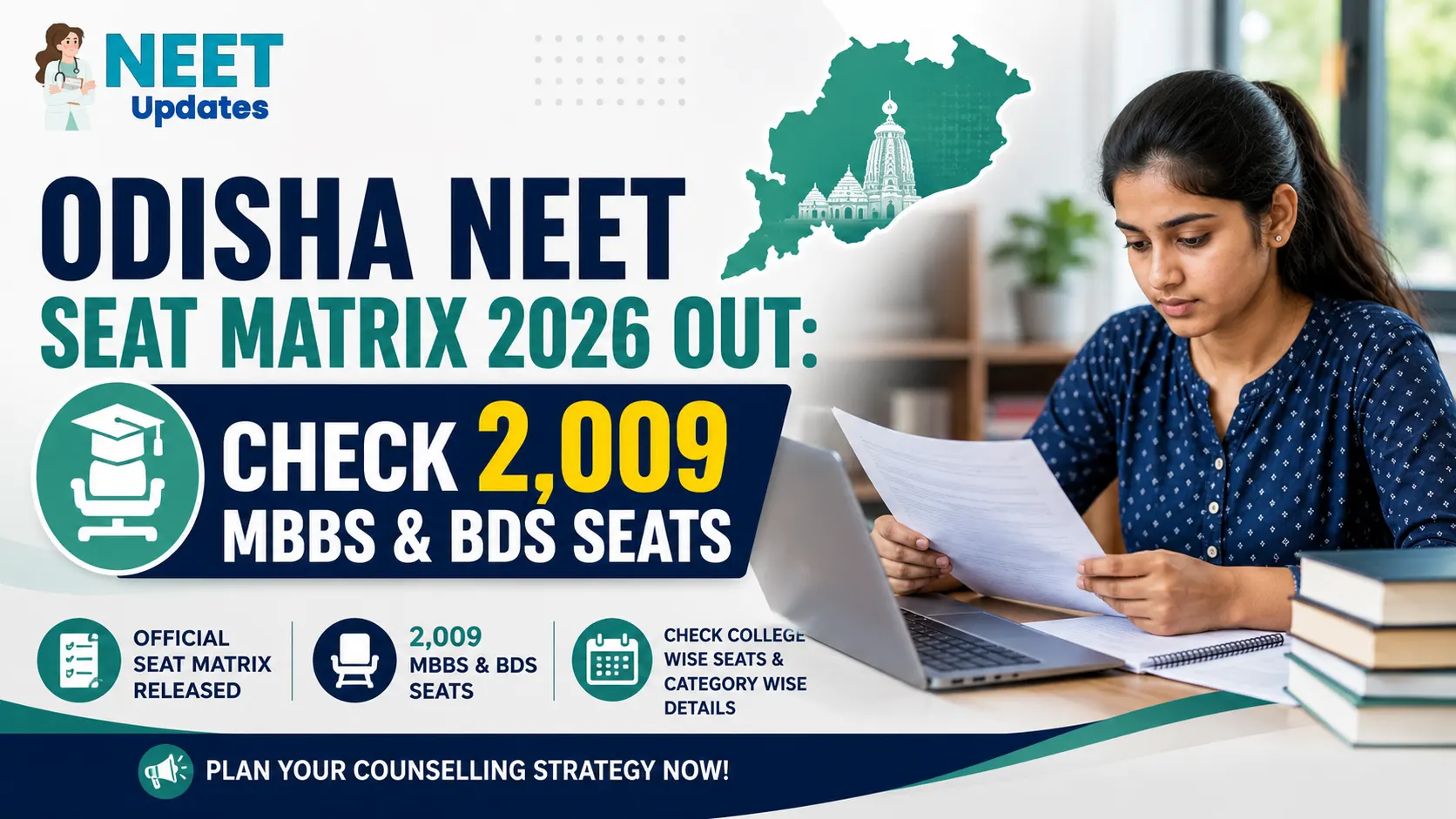 Odisha NEET Seat Matrix 2026