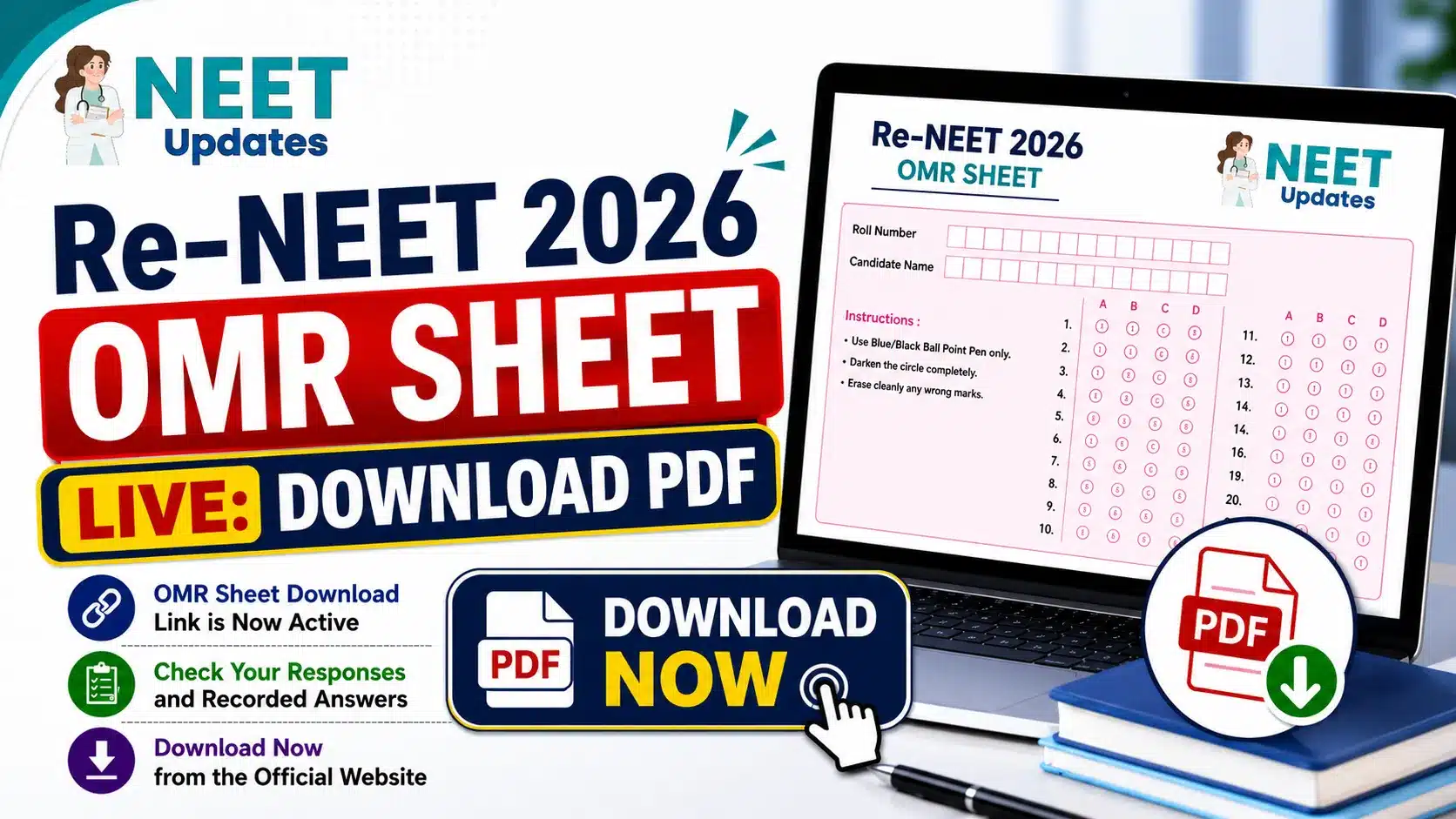 ReNEET OMR Sheet 2026