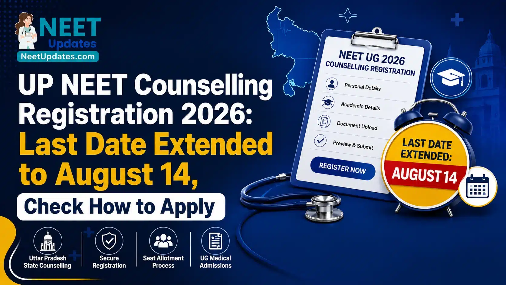 UP NEET Counselling Registration 2026